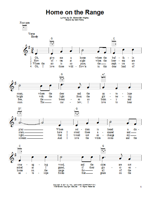 Download Roy Rogers Home On The Range Sheet Music