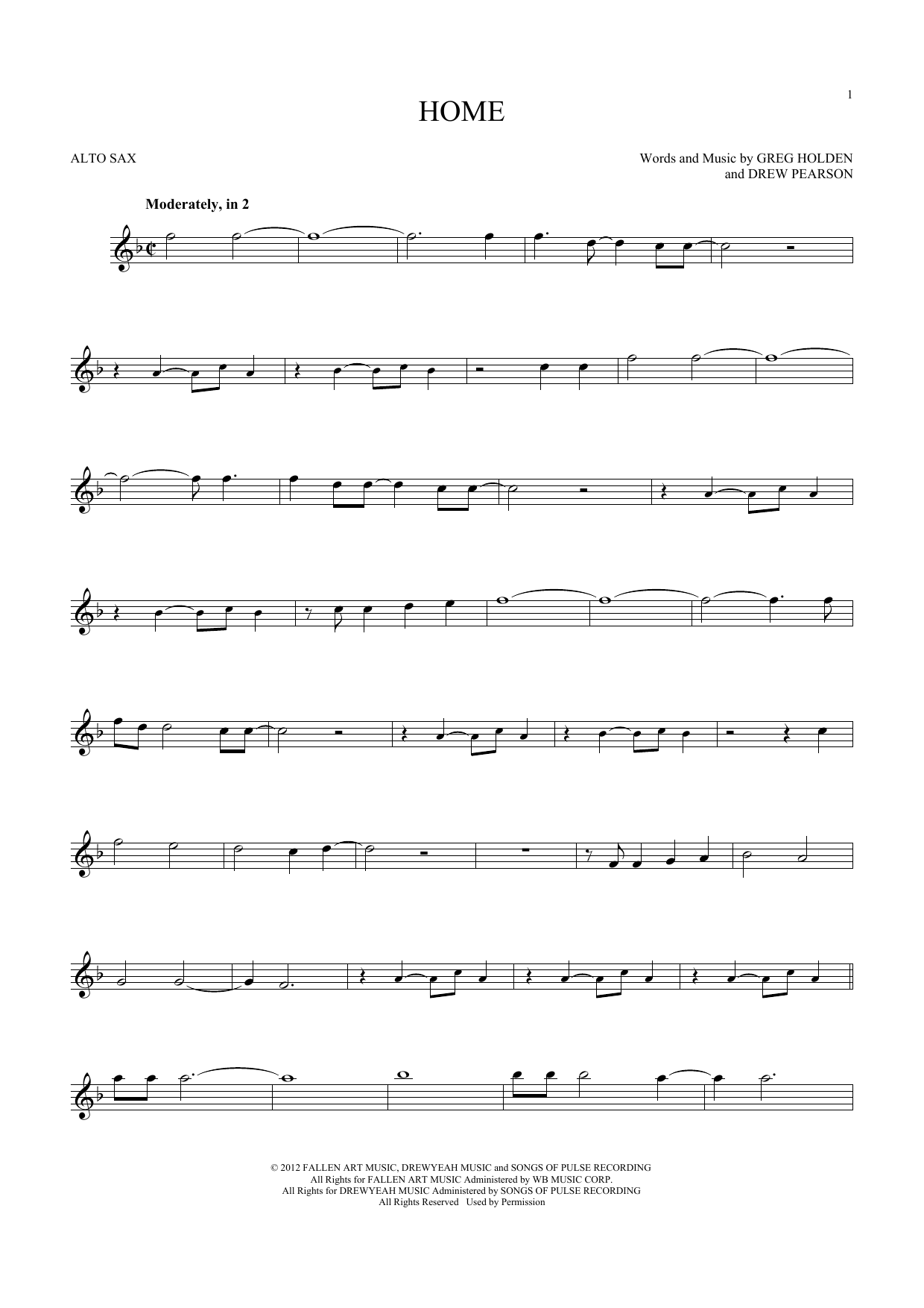 Download Phillip Phillips Home Sheet Music