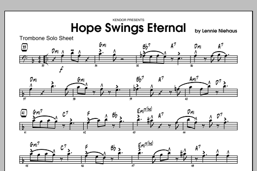 Download Lennie Niehaus Hope Swings Eternal - Solo Sheet - Trom Sheet Music