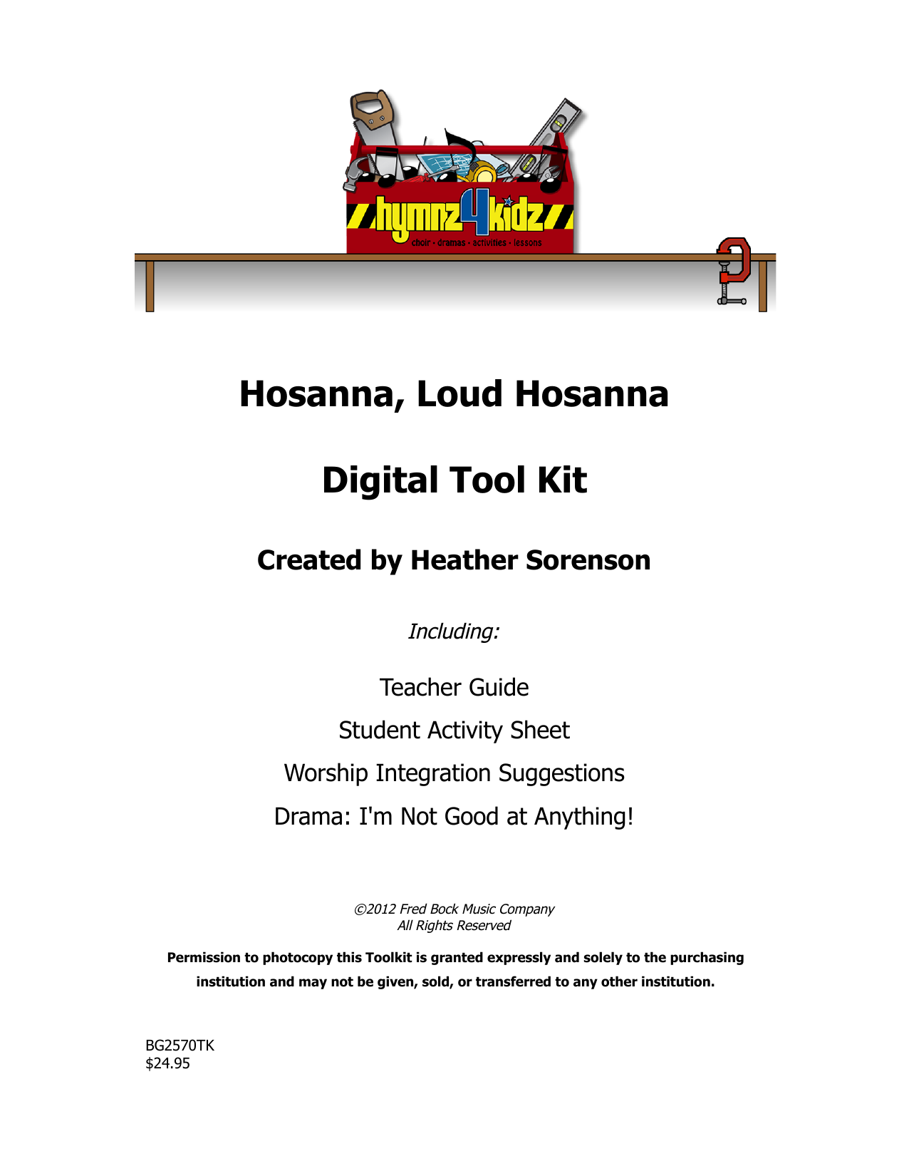 Download Heather Sorenson Hosanna, Loud Hosanna Sheet Music