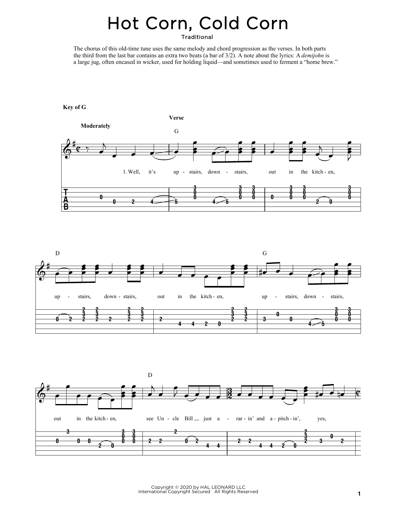 Download Traditional Hot Corn, Cold Corn (arr. Fred Sokolow) Sheet Music