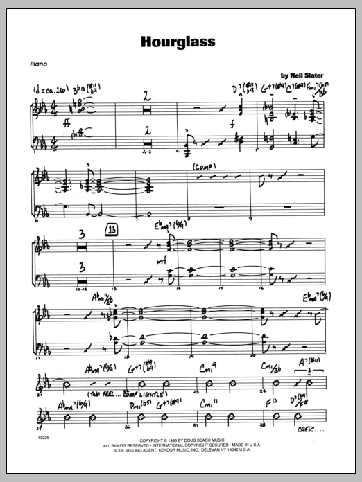 Download Neil Slater Hourglass - Piano Sheet Music