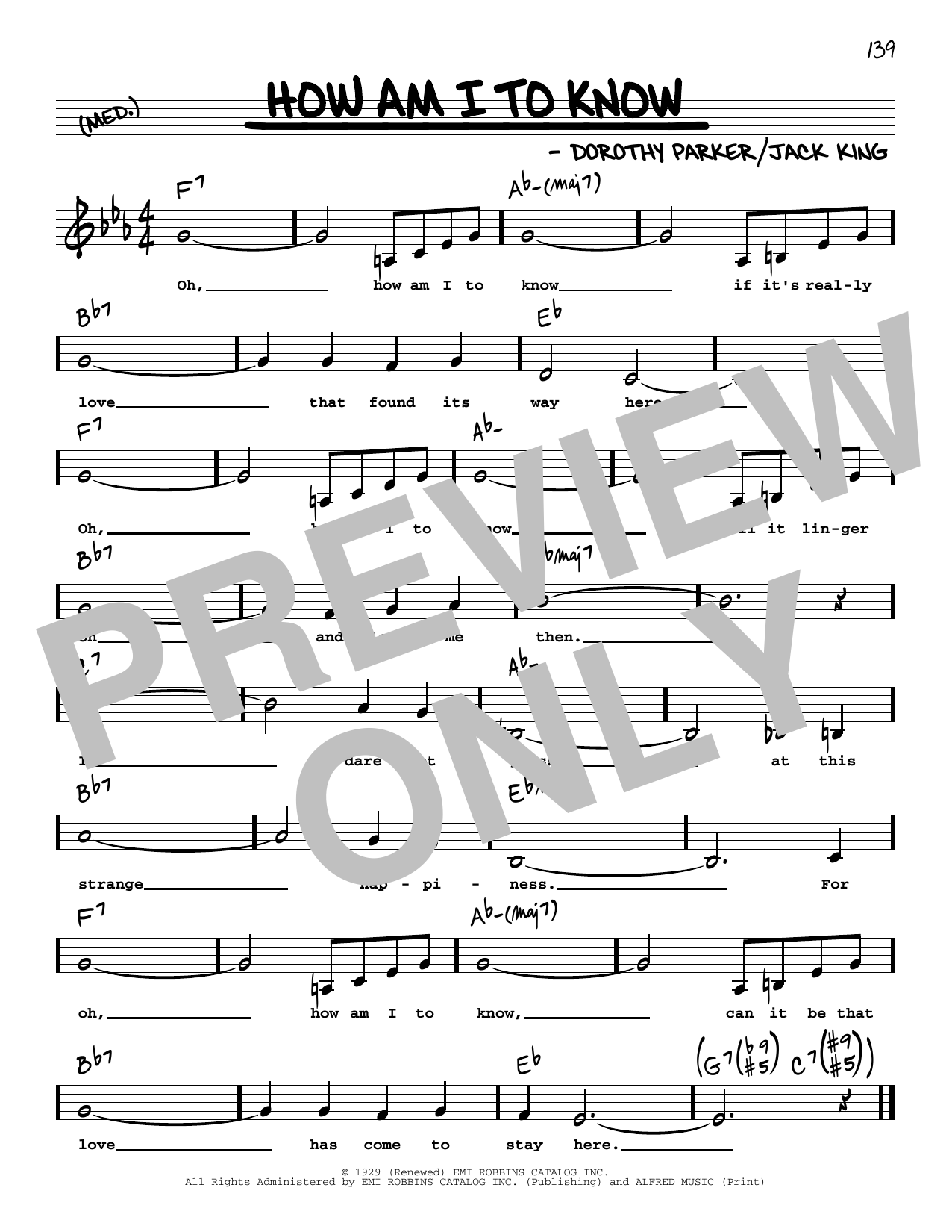 Download Tommy Dorsey & His Orchestra How Am I To Know (Low Voice) Sheet Music
