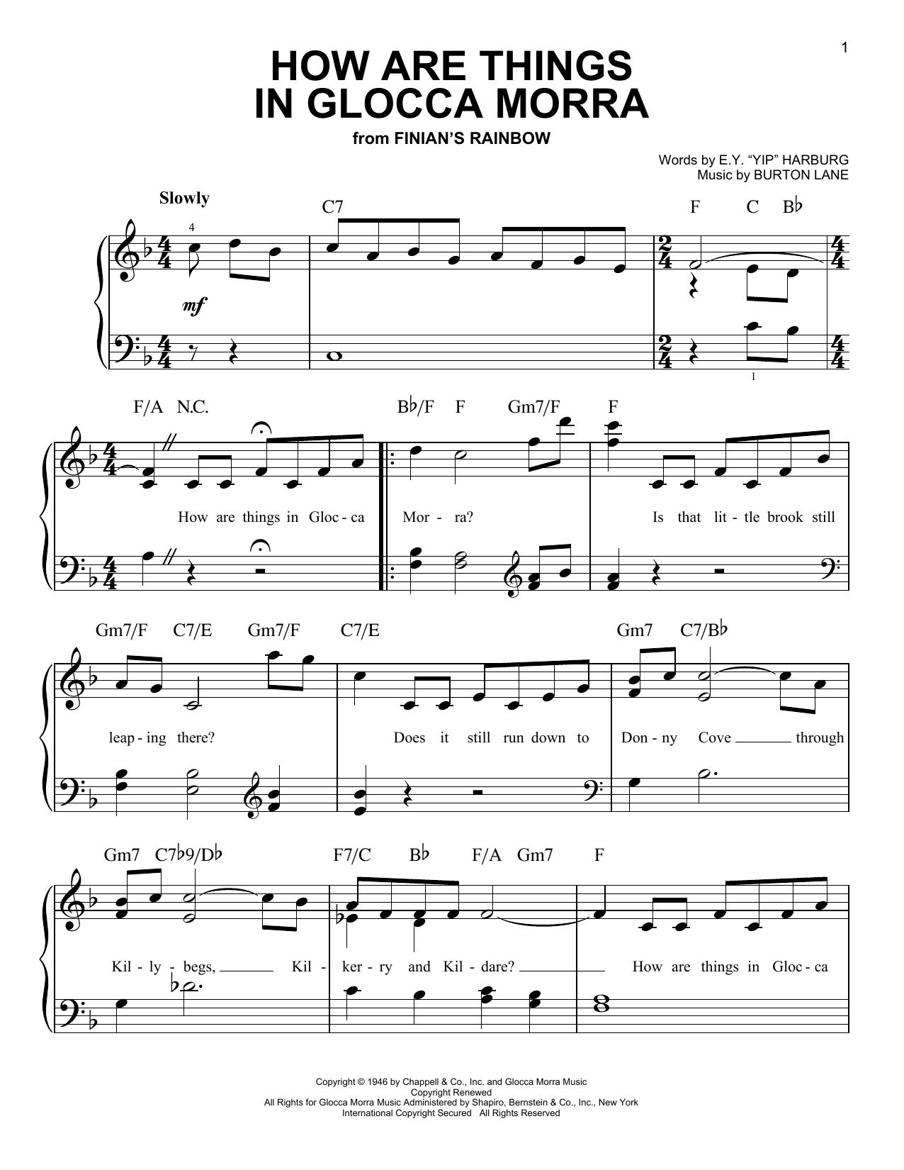 Download Julie Andrews How Are Things In Glocca Morra Sheet Music
