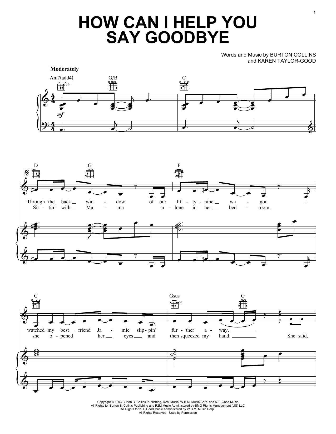 Download Patty Loveless How Can I Help You Say Goodbye Sheet Music