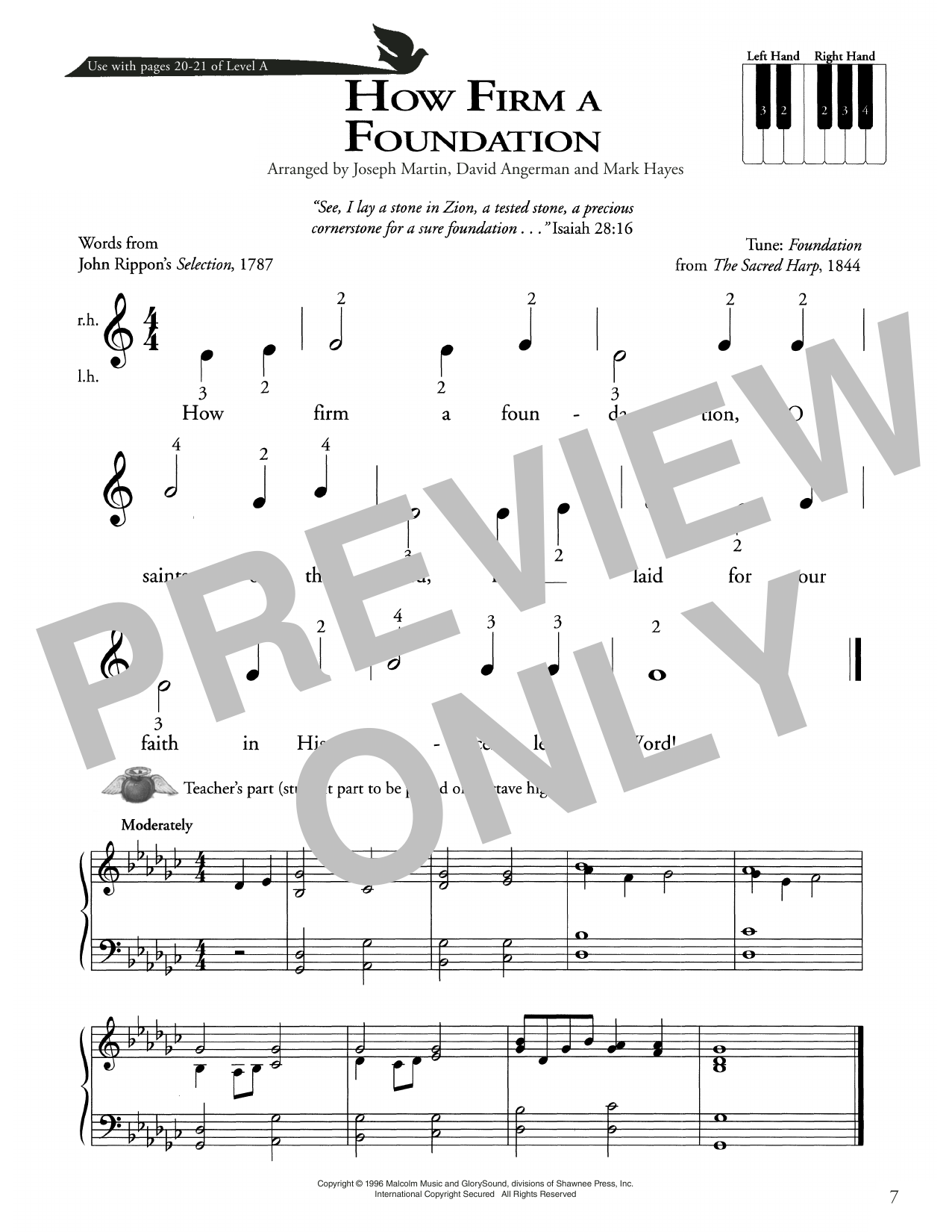Download John Rippon How Firm A Foundation Sheet Music