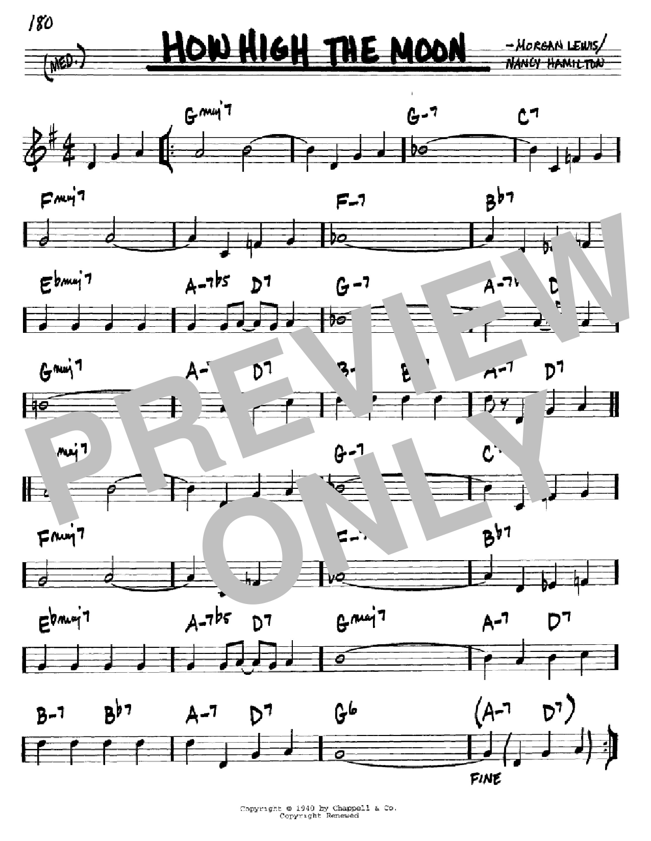 Download Les Paul How High The Moon Sheet Music