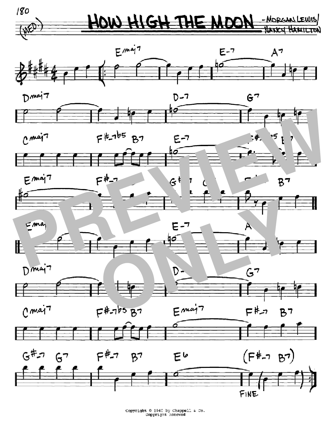 Download Les Paul How High The Moon Sheet Music