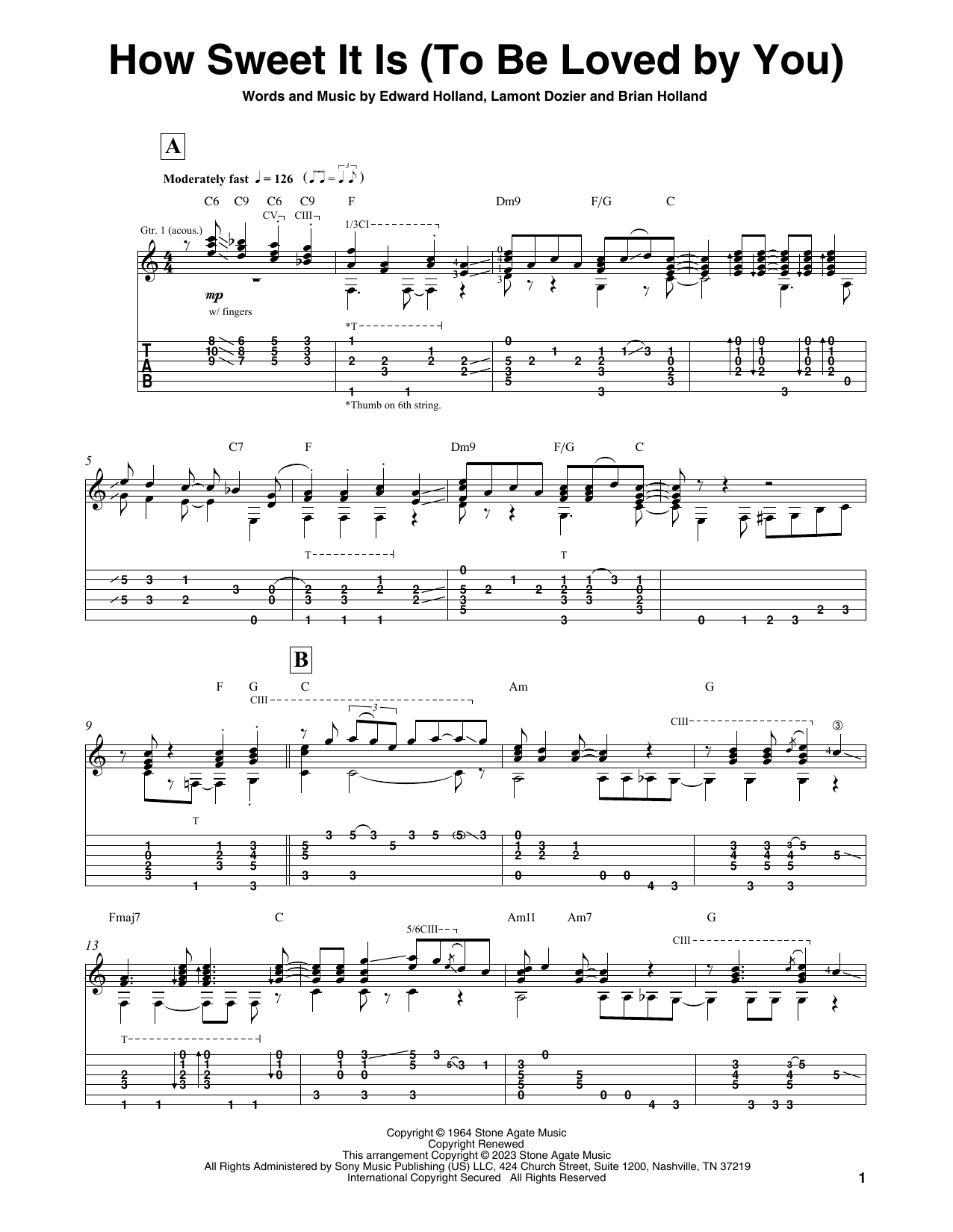 Download James Taylor How Sweet It Is (To Be Loved By You) Sheet Music