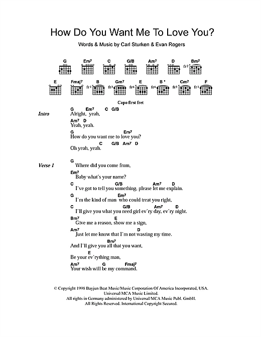 Download 911 How Do You Want Me To Love You? Sheet Music