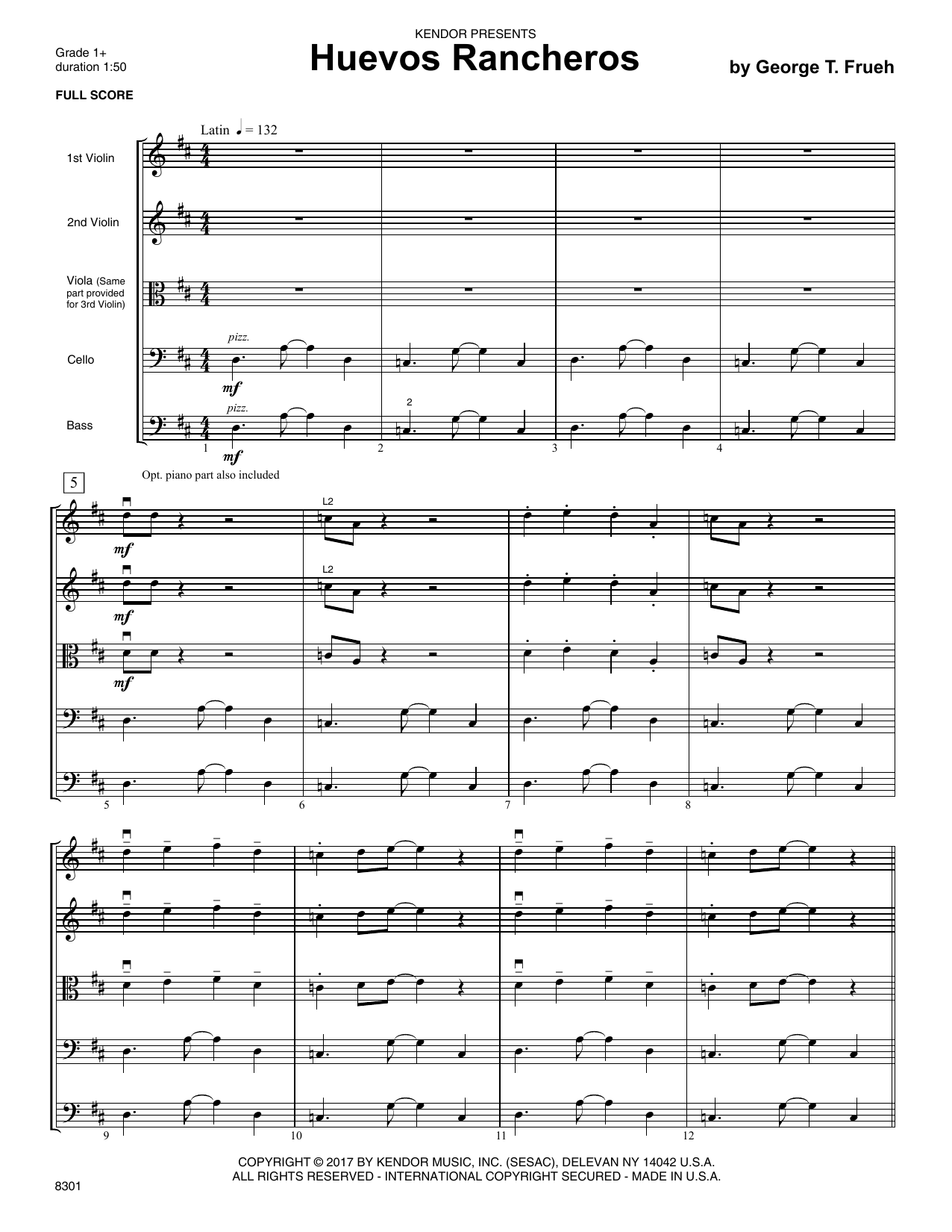 Download George T. Frueh Huevos Rancheros - Full Score Sheet Music
