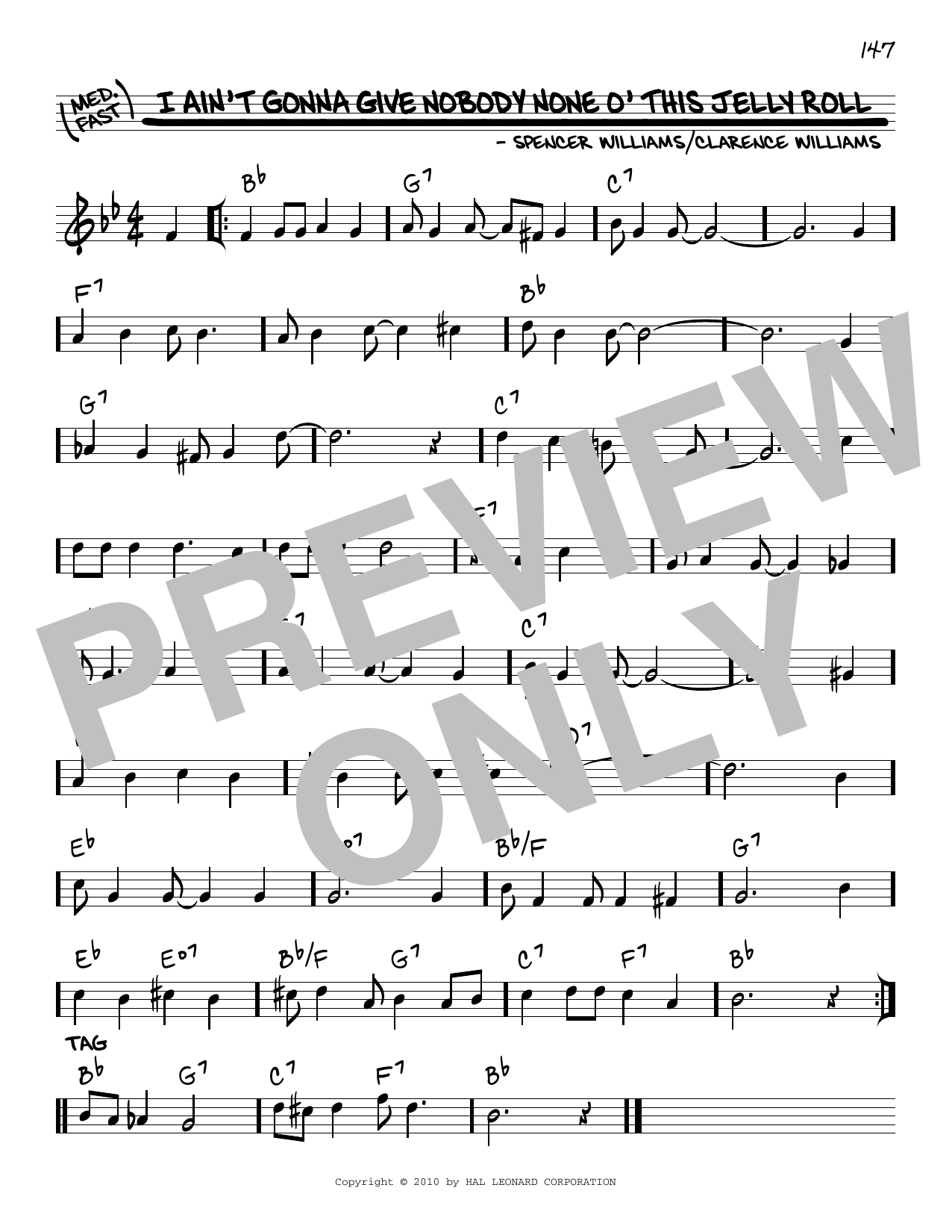 Download Louis Armstrong I Ain't Gonna Give Nobody None O' This Sheet Music