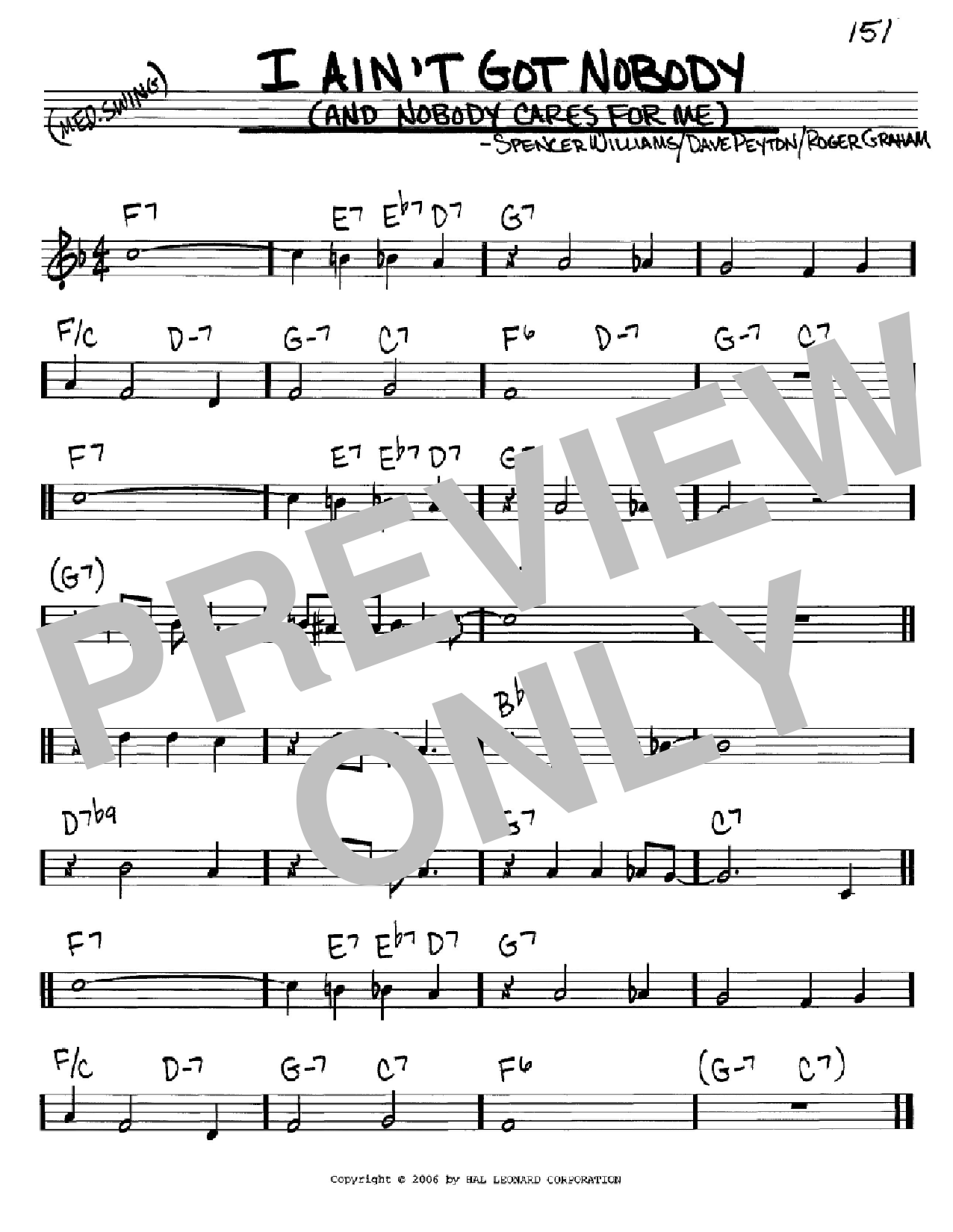 Download Bessie Smith I Ain't Got Nobody (And Nobody Cares Fo Sheet Music