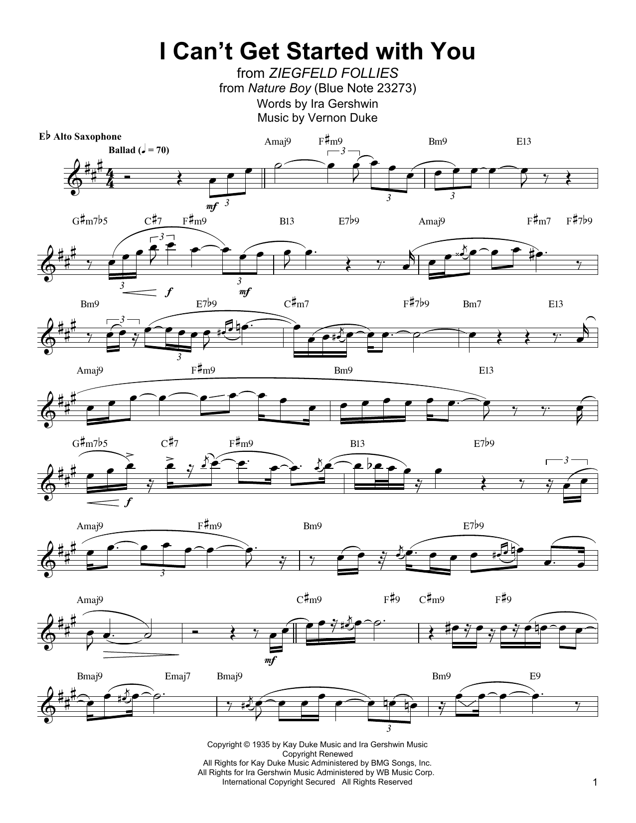 Download Jackie McLean I Can't Get Started Sheet Music