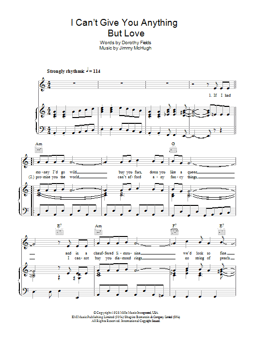 Download The Stylistics I Can't Give You Anything But Love Sheet Music