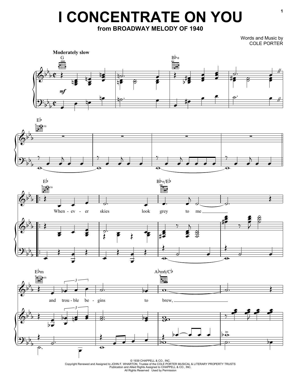 Download Frank Sinatra I Concentrate On You Sheet Music