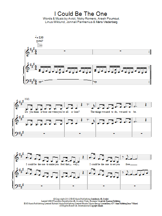 Download Avicii & Nicky Romero I Could Be The One Sheet Music