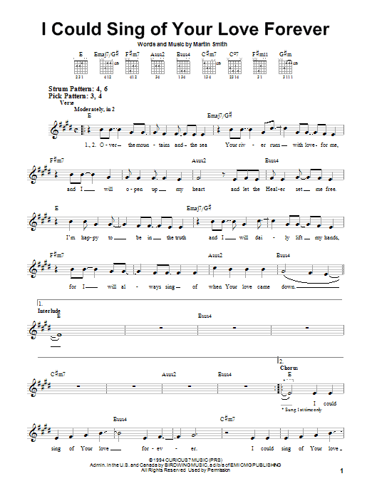 Download Delirious? I Could Sing Of Your Love Forever Sheet Music