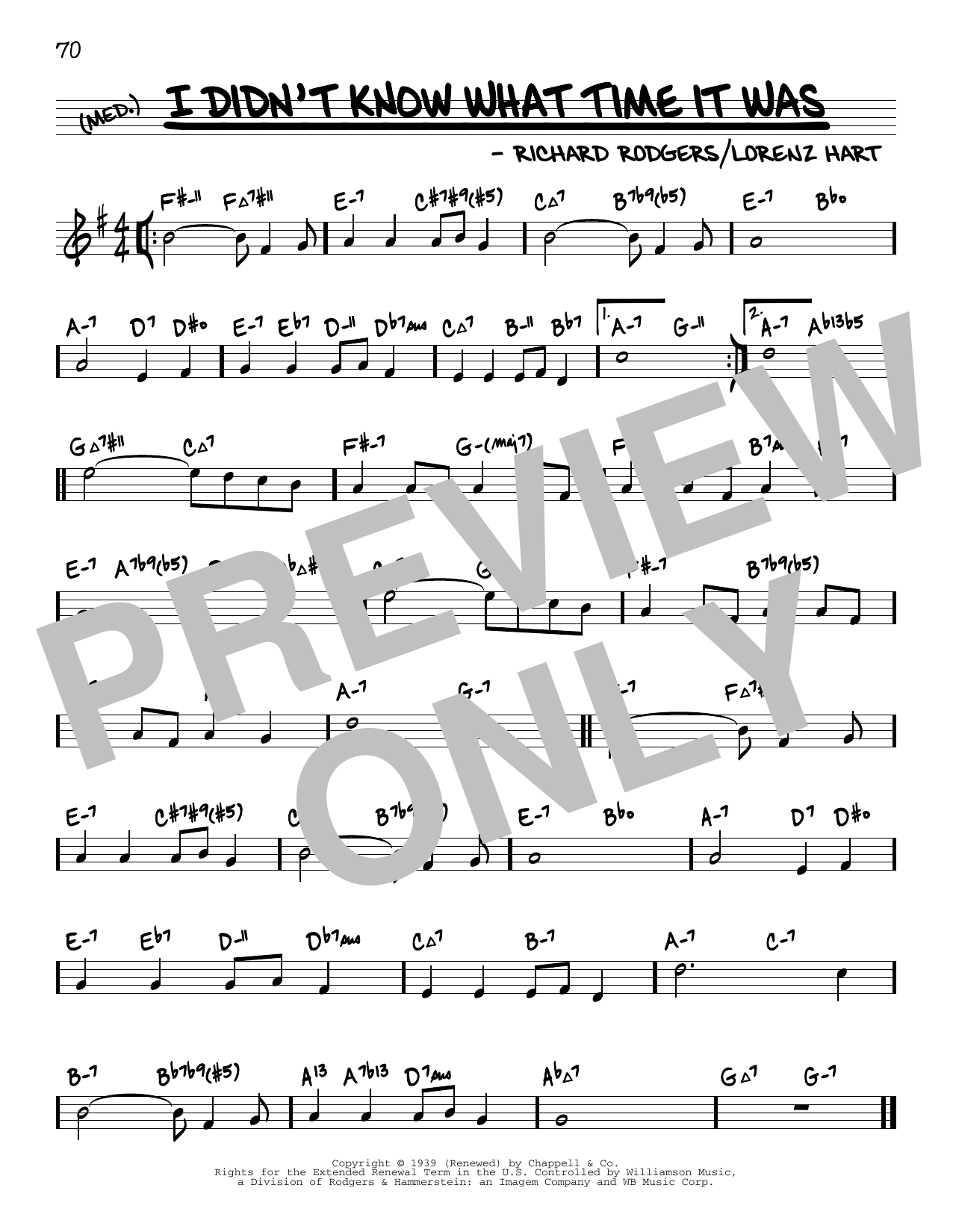 Download Rodgers & Hart I Didn't Know What Time It Was (arr. Da Sheet Music