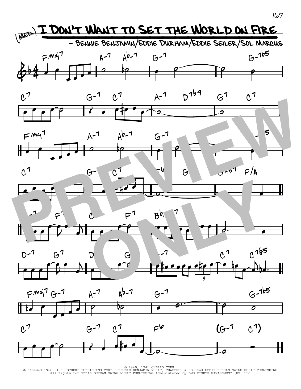 Download The Ink Spots I Don't Want To Set The World On Fire Sheet Music