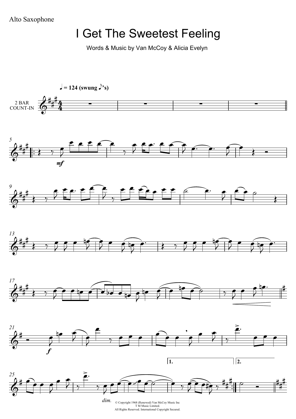 Download Jackie Wilson I Get The Sweetest Feeling Sheet Music