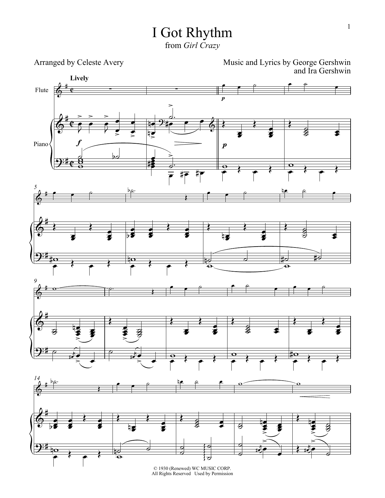 Download George Gershwin & Ira Gershwin I Got Rhythm (from Girl Crazy) Sheet Music