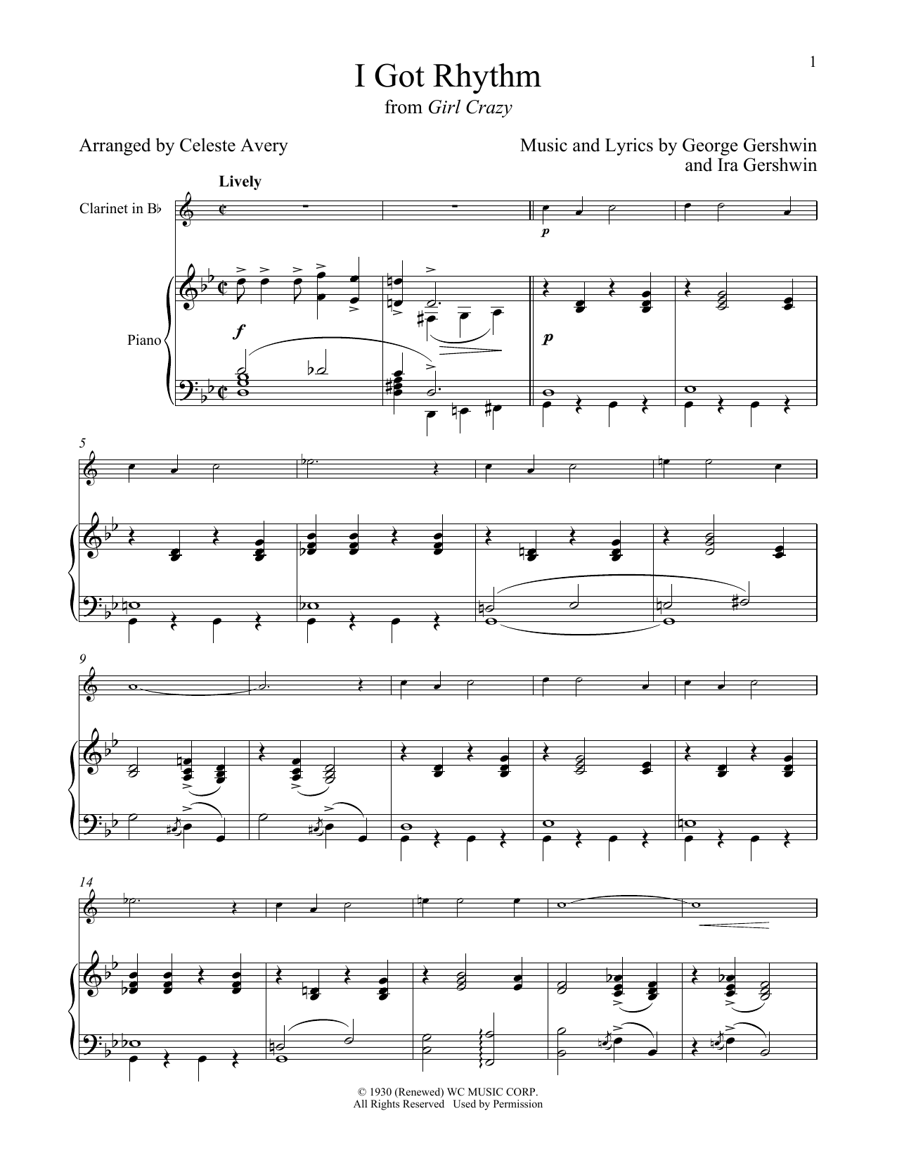 Download George Gershwin & Ira Gershwin I Got Rhythm (from Girl Crazy) Sheet Music