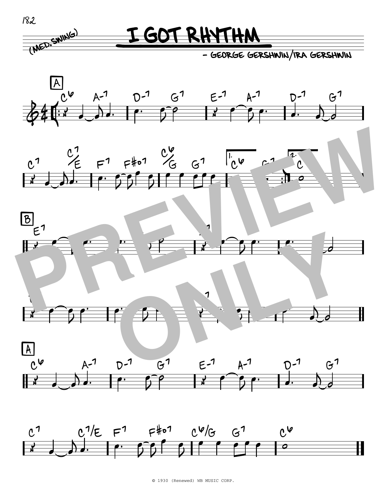 Download George Gershwin & Ira Gershwin I Got Rhythm Sheet Music
