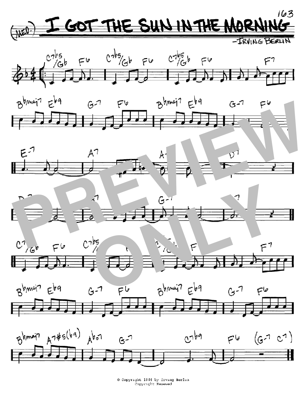 Download Irving Berlin I Got The Sun In The Morning Sheet Music