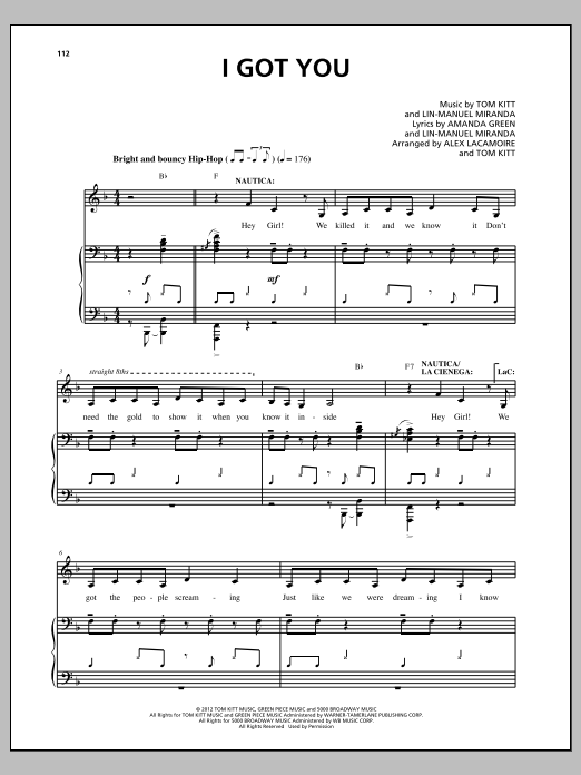 Download Lin-Manuel Miranda I Got You (from Bring It On: The Musica Sheet Music