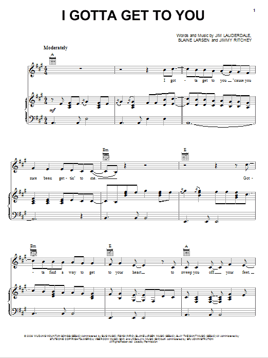 Download George Strait I Gotta Get To You Sheet Music
