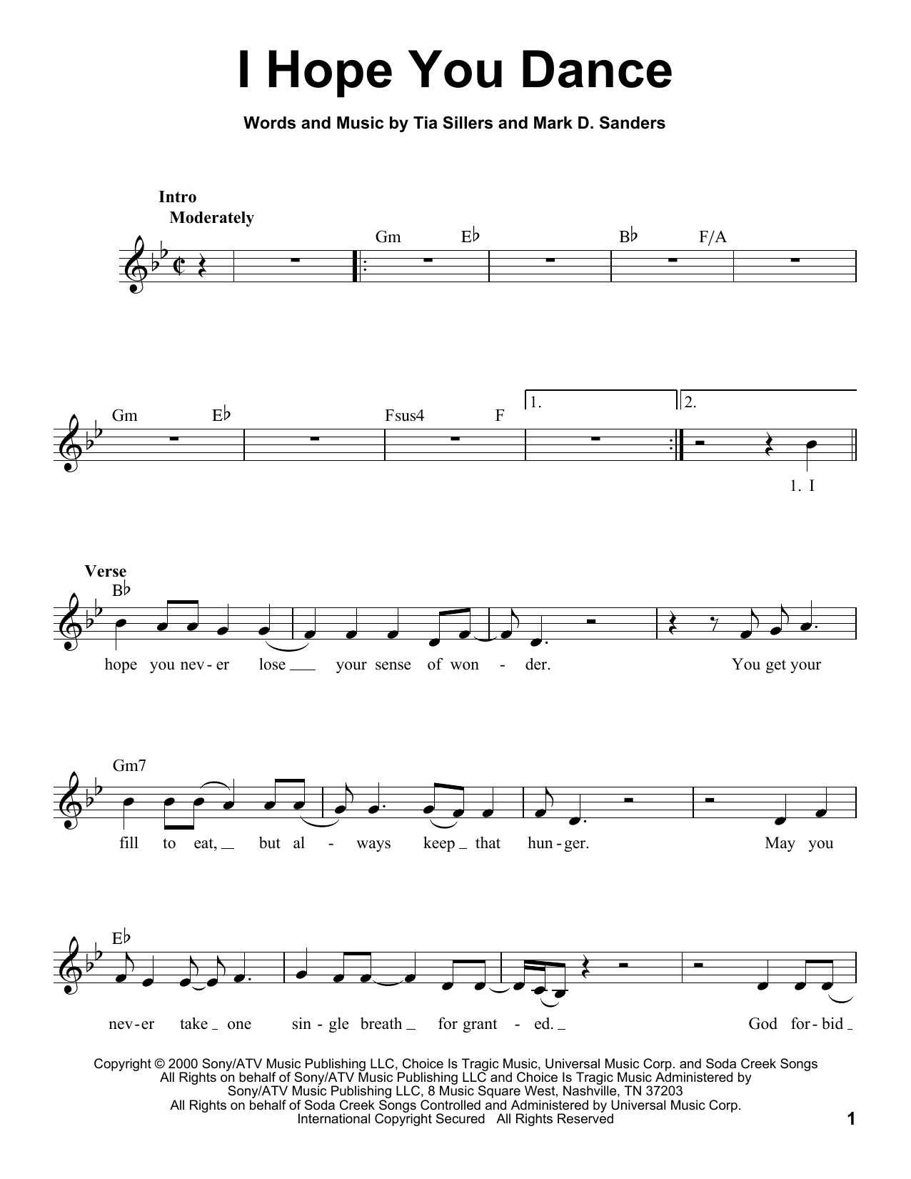 Download Lee Ann Womack with Sons of the Dese I Hope You Dance Sheet Music
