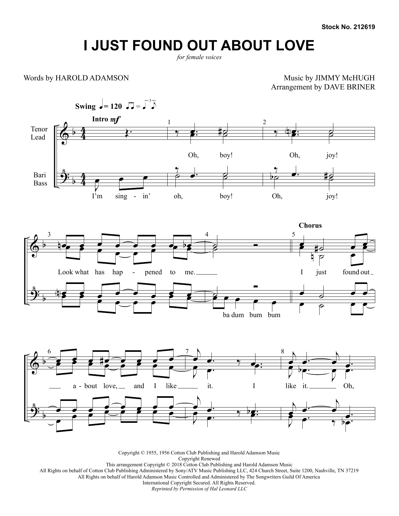Download Nat King Cole I Just Found out About Love (arr. Dave Sheet Music