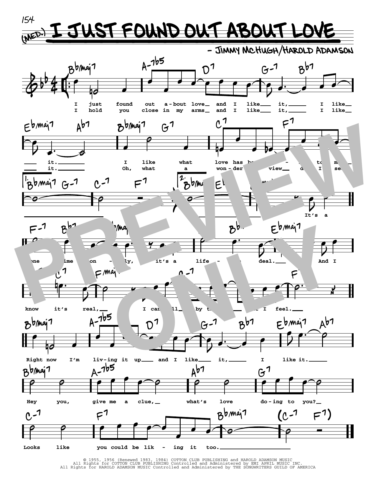 Download Harold Adamson I Just Found Out About Love (High Voice Sheet Music