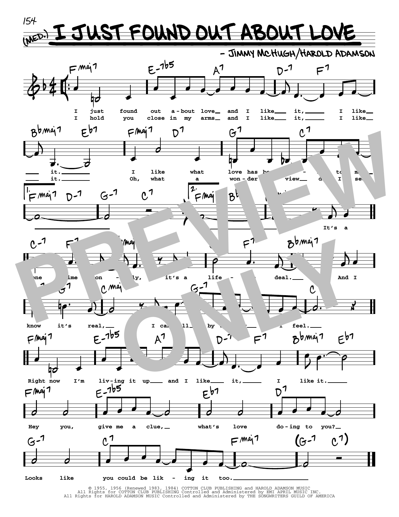 Download Harold Adamson I Just Found Out About Love (Low Voice) Sheet Music