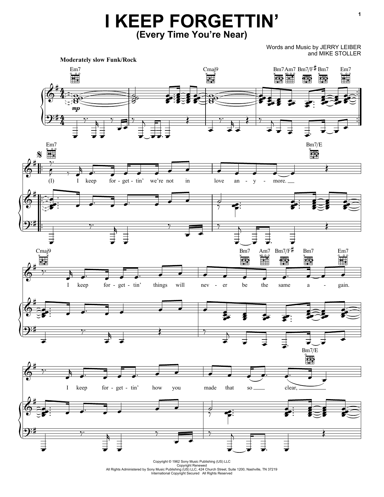 Download Michael McDonald I Keep Forgettin' (Every Time You're Ne Sheet Music