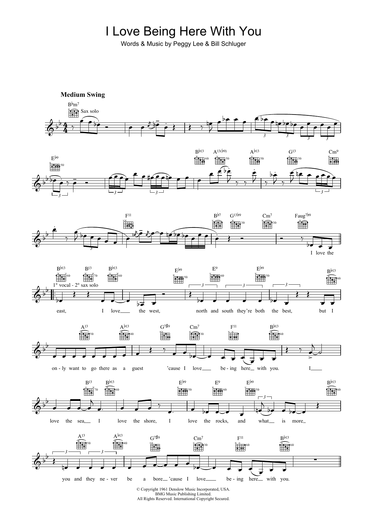 Download Diana Krall I Love Being Here With You Sheet Music
