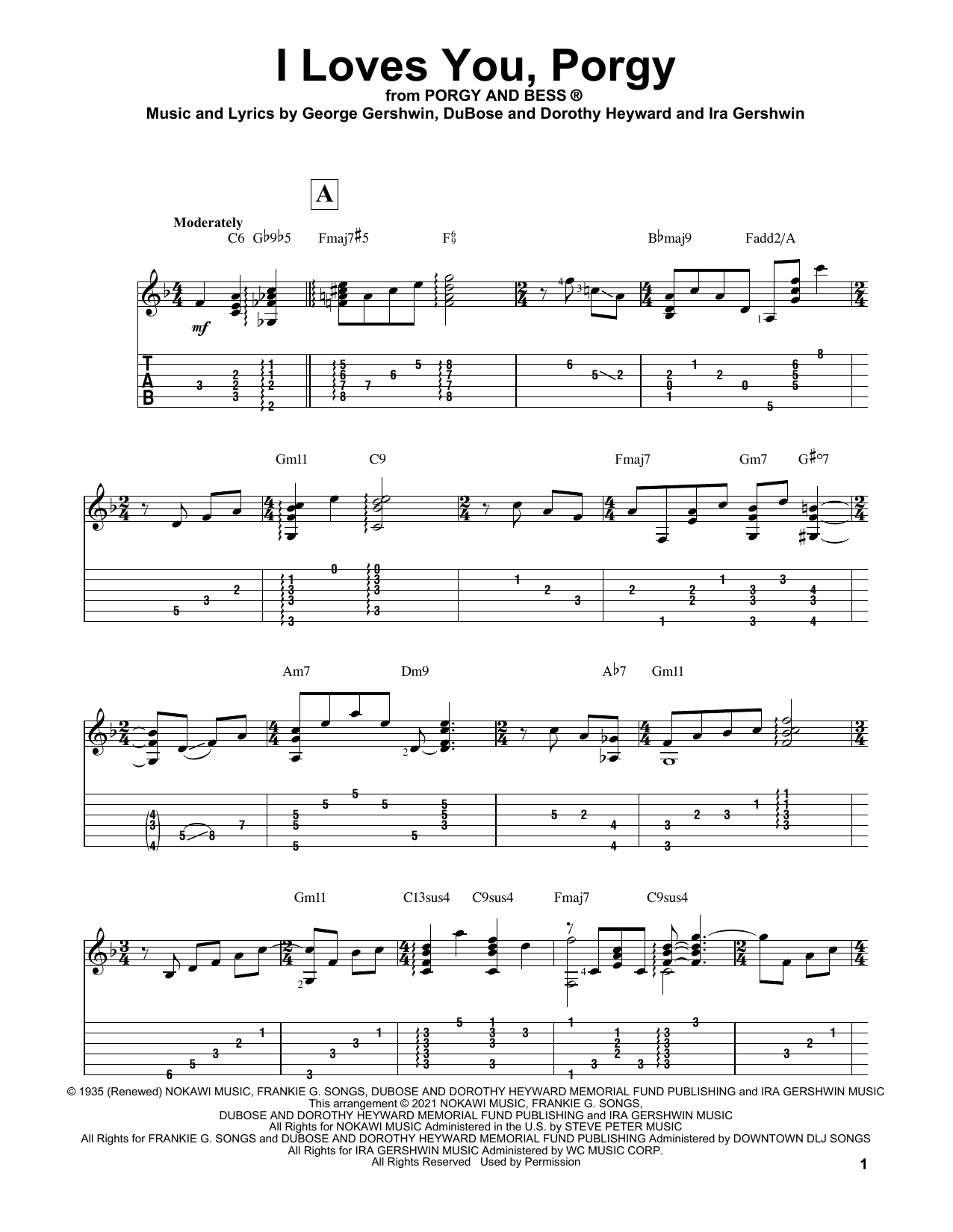 Download George Gershwin I Loves You, Porgy (arr. Matt Otten) Sheet Music