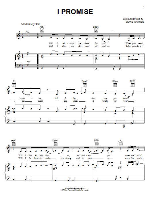 Download Stacie Orrico I Promise Sheet Music