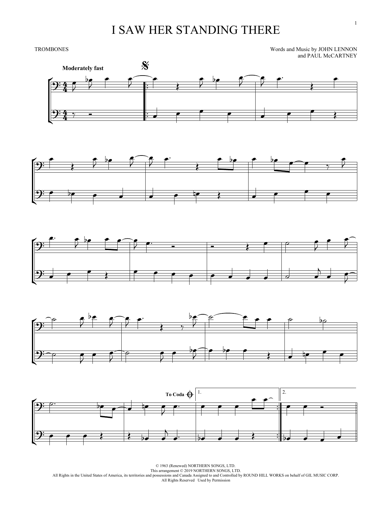 Download The Beatles I Saw Her Standing There (arr. Mark Phi Sheet Music