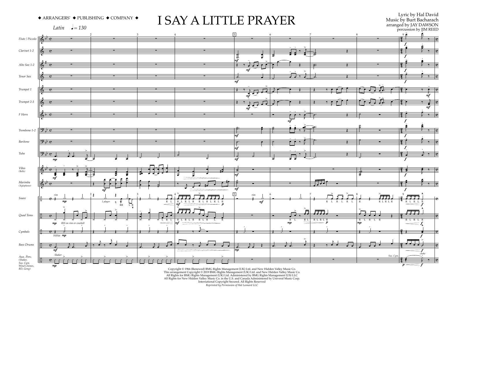 Download Aretha Franklin I Say a Little Prayer (arr. Jay Dawson) Sheet Music