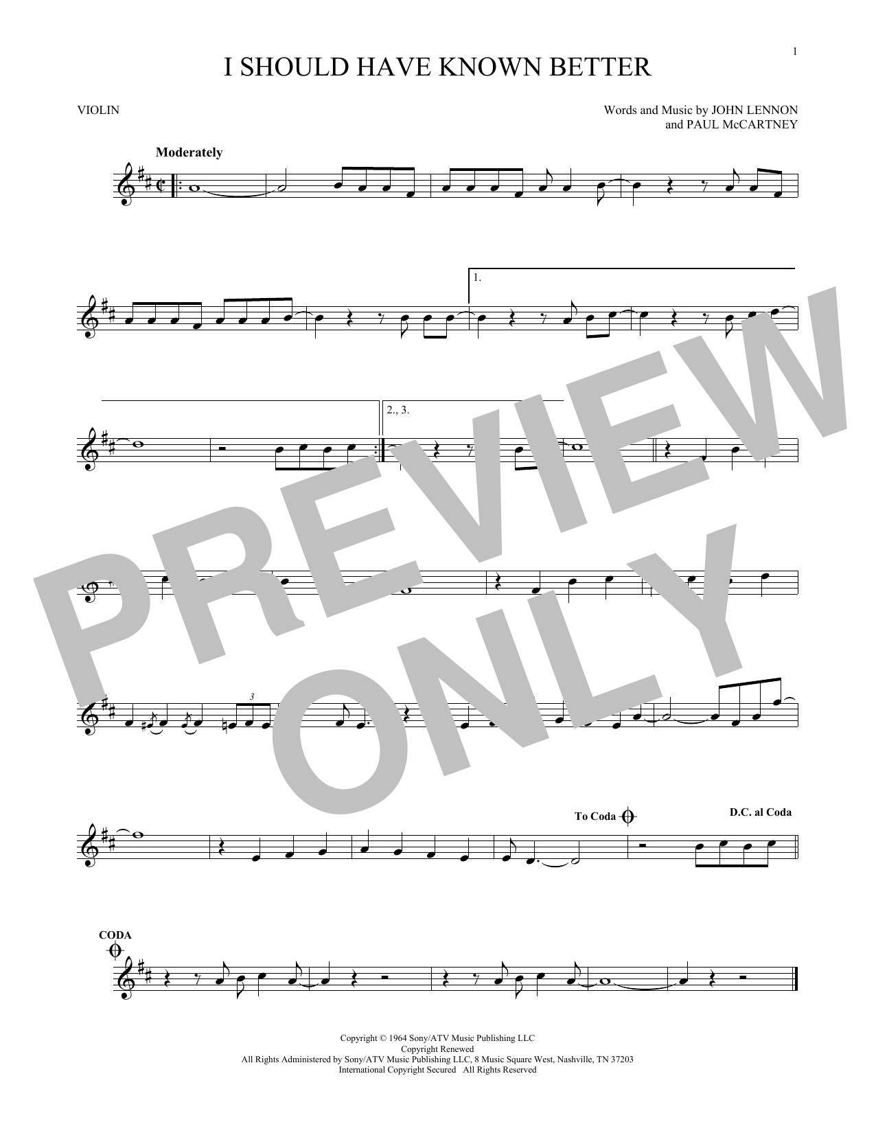 Download The Beatles I Should Have Known Better Sheet Music