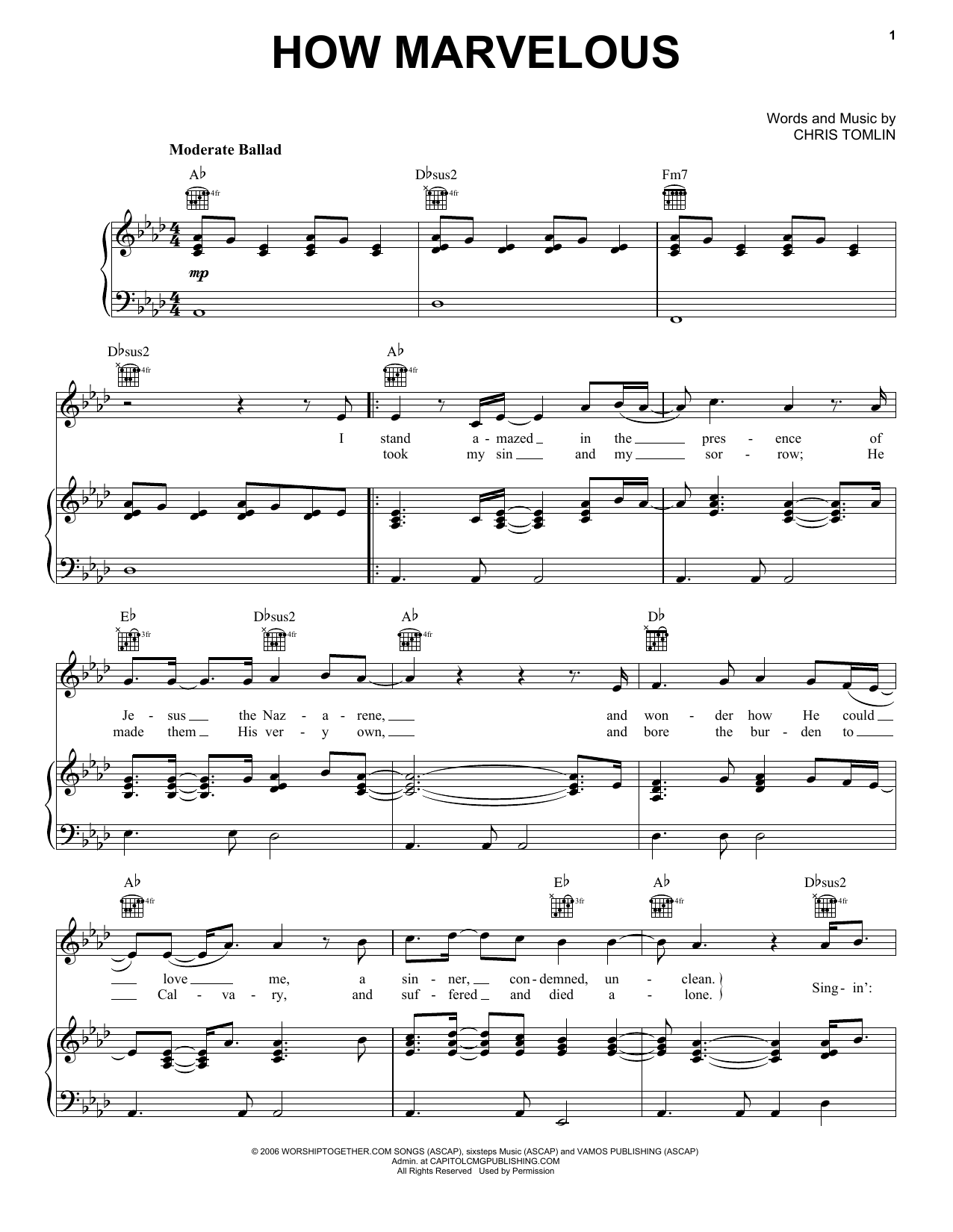 Download Passion How Marvelous Sheet Music