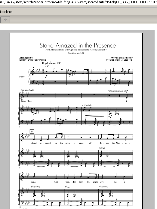 Download Keith Christopher I Stand Amazed In The Presence Sheet Music