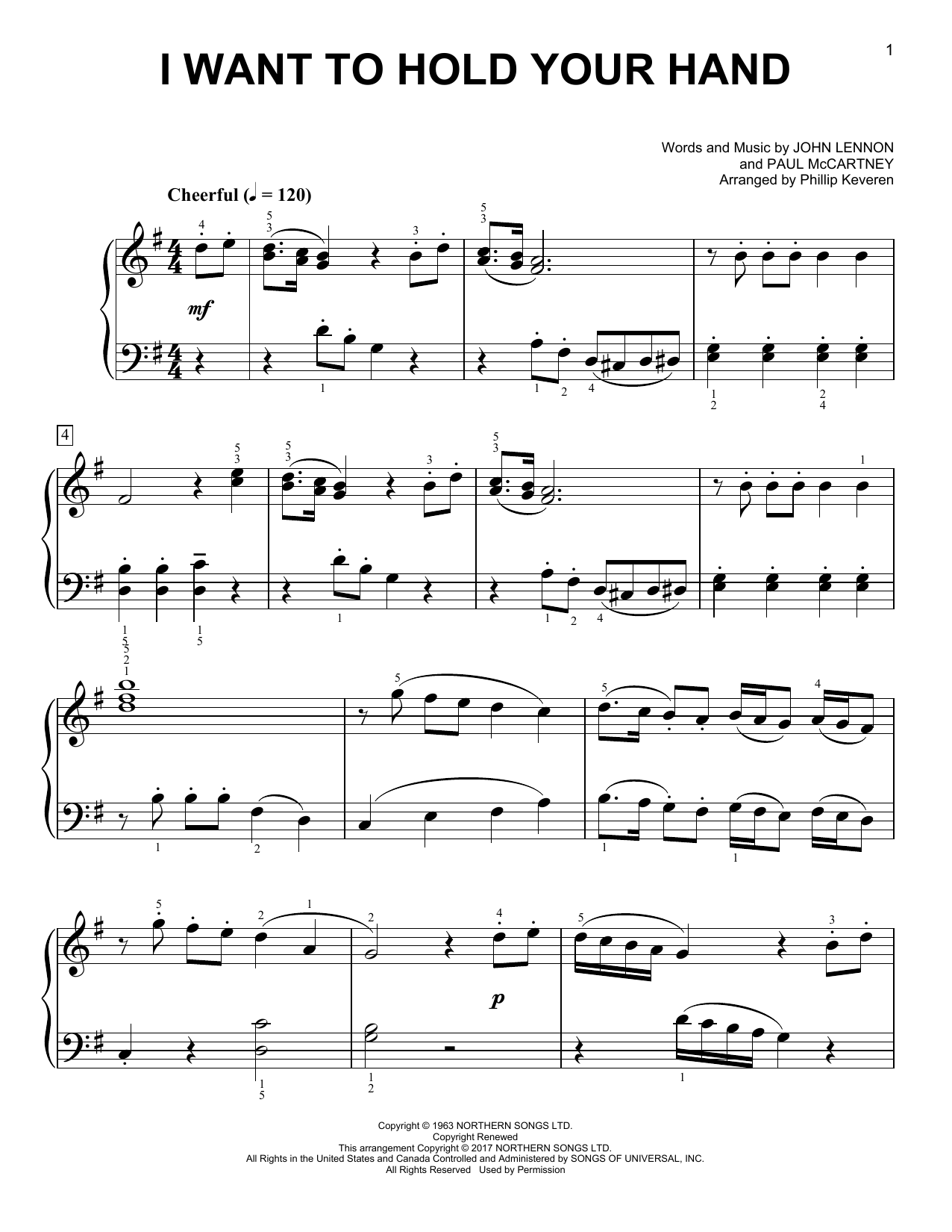 Download The Beatles I Want To Hold Your Hand [Classical ver Sheet Music