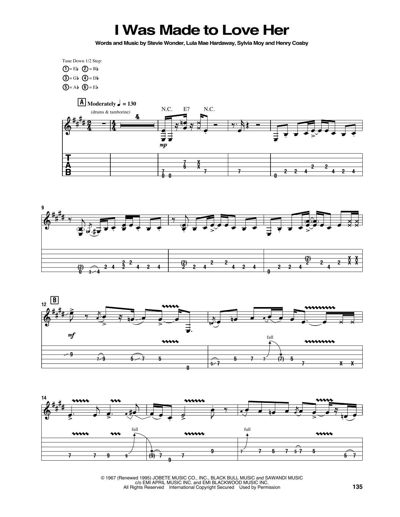 Download Jimi Hendrix I Was Made To Love Her Sheet Music