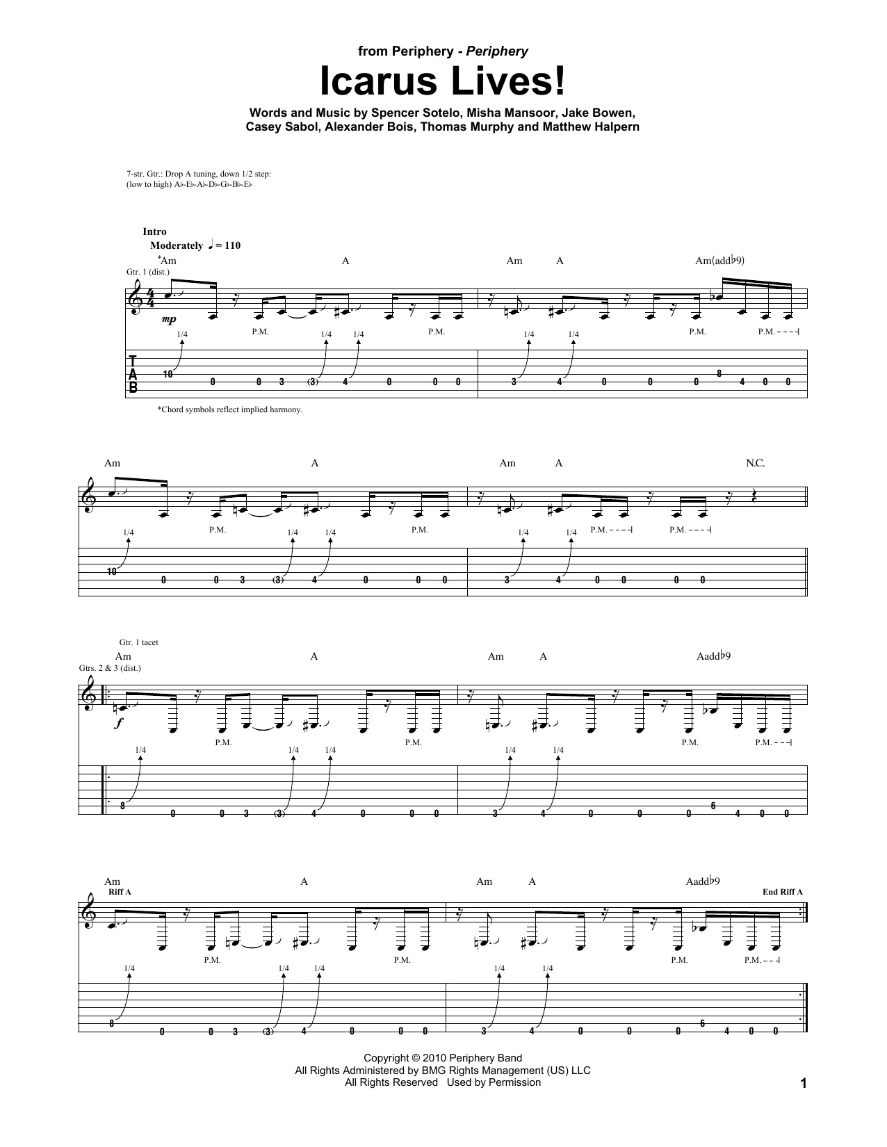 Download Periphery Icarus Lives! Sheet Music
