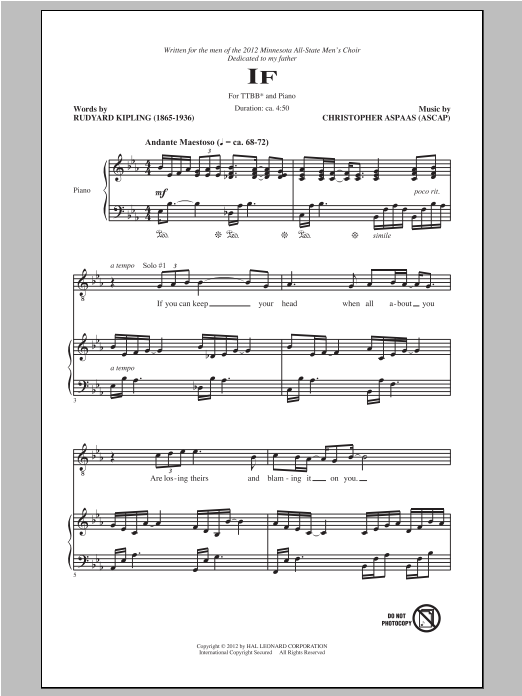 Download Christopher Aspaas If Sheet Music