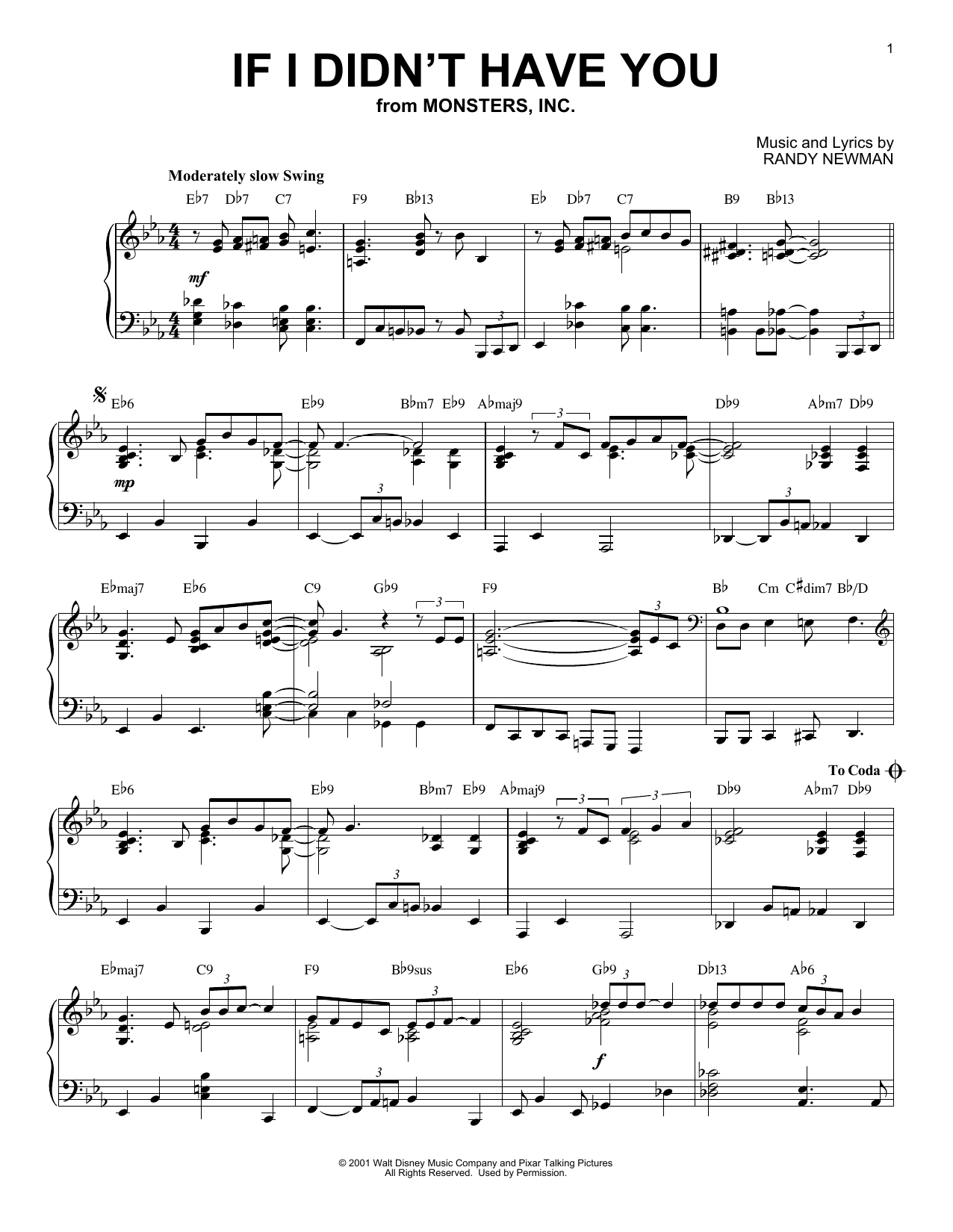 Download Billy Crystal and John Goodman If I Didn't Have You [Jazz version] (fr Sheet Music