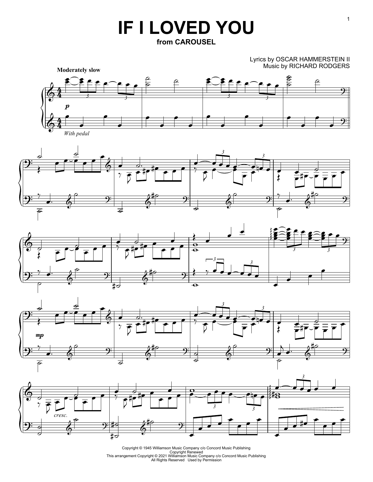 Download Rodgers & Hammerstein If I Loved You (from Carousel) Sheet Music